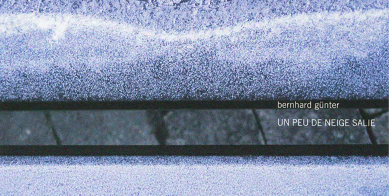 un peu de neige salie
